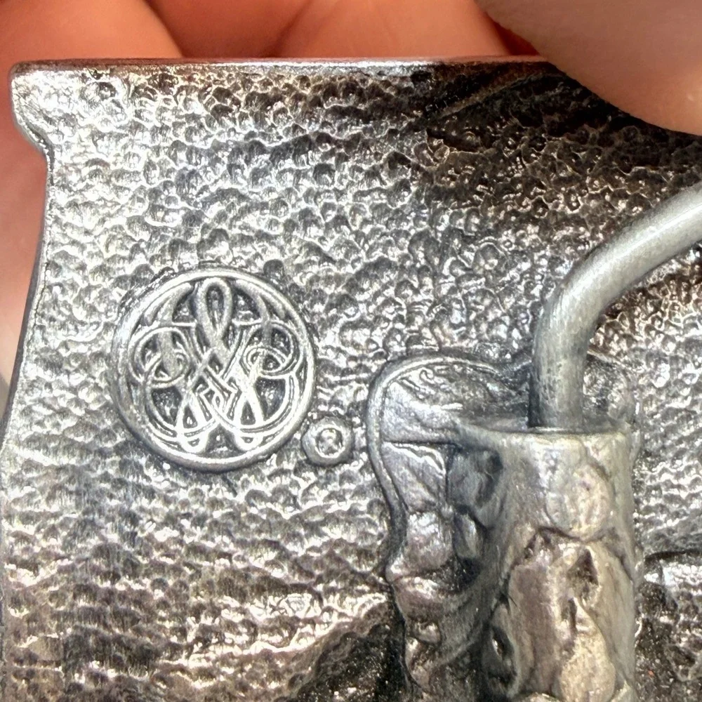 1983‎ Bergamot Brass Works Vintage Train Railroad Belt Buckle Made in USA